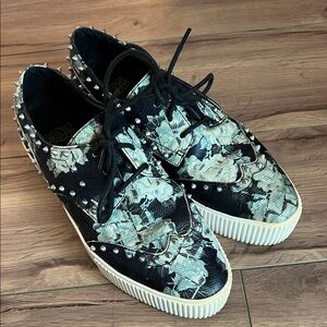 Ash Krishna Studded Platform Floral Sneakers size 6